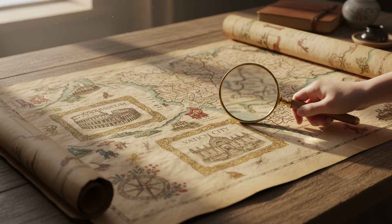 best places to visit in rome map