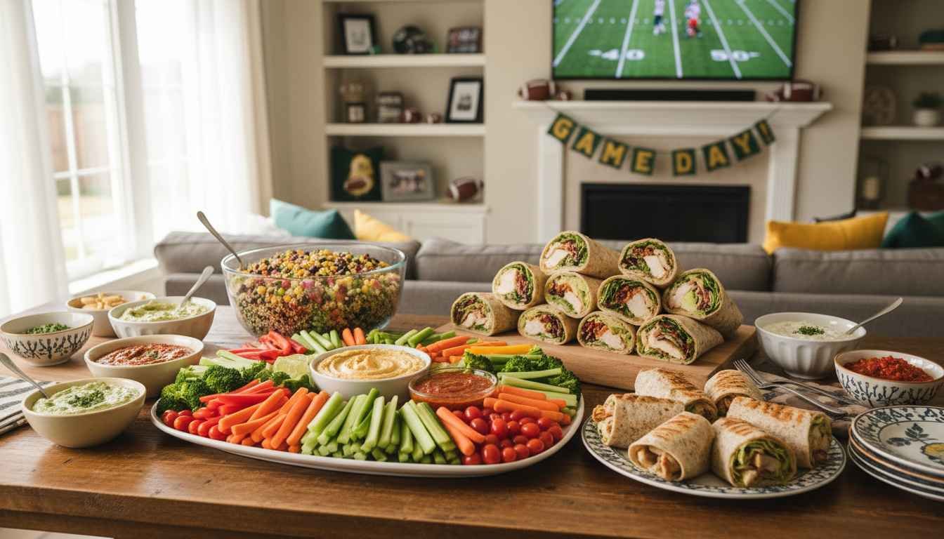 healthy football party food